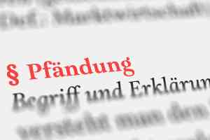 © Nico - stock.adobe.com Textausschnitt Pfändung
